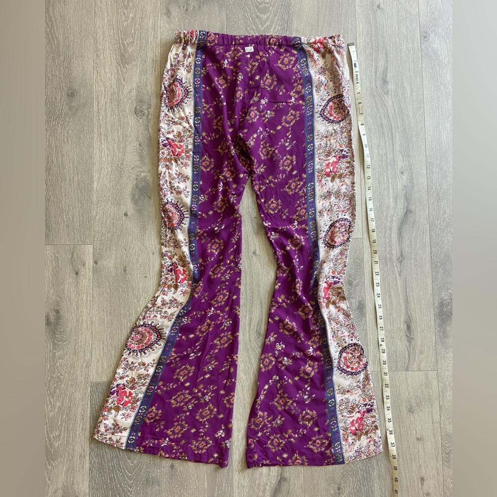 Vintage Y2K flare bell bottom hippie low rise festival trending patterened pants